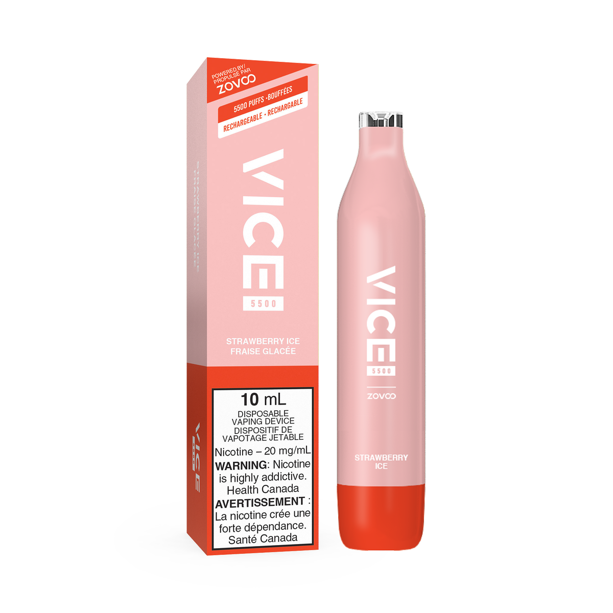 VICE 5500 STRAWBERRY ICE DISPOSABLE