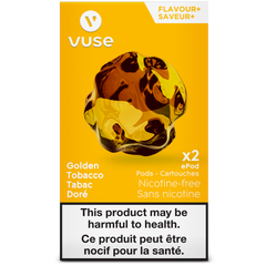 VUSE GOLDEN TOBACCO ePOD POD 0% MISTER VAPOR