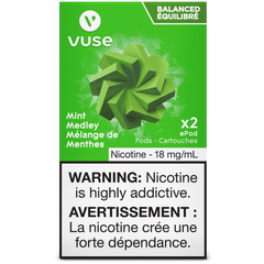 VUSE MINT MEDLEY 18MG ePOD POD MISTER VAPOR