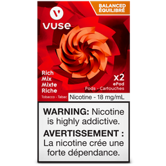 VUSE RICH MIX (RICH TOBACCO) 18MG ePOD POD