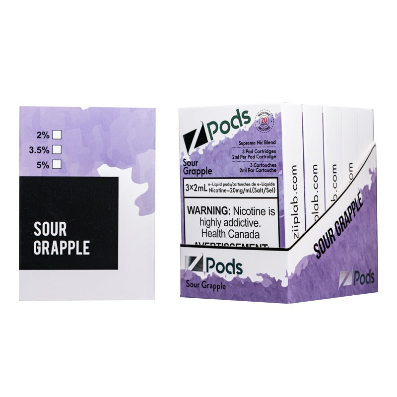 Z PODS SOUR GRAPPLE 2% SUPREME NIC