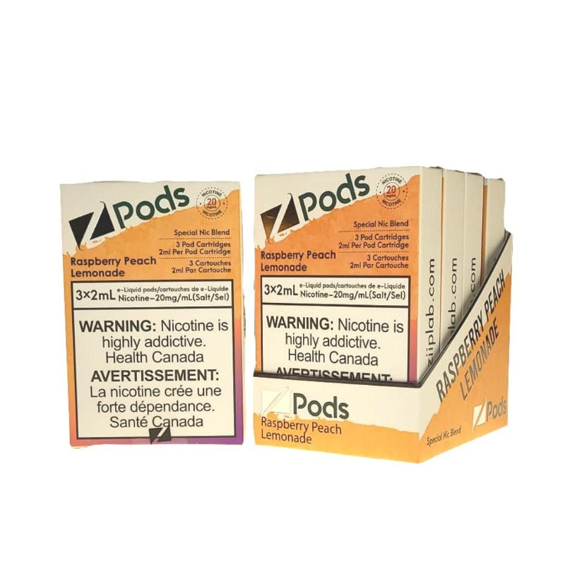 Z PODS RASPBERRY PEACH LEMONADE 2% SUPREME NIC