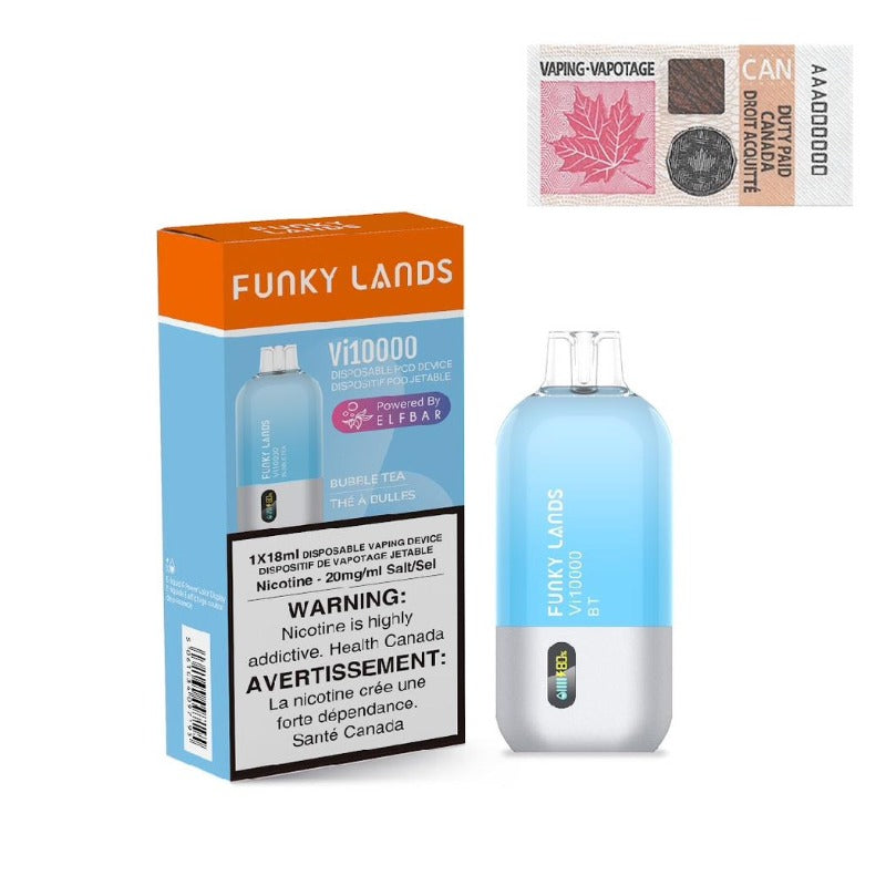 #1 FUNKY LAND BUBBLE TEA  DISPOSABLE VAPE (10000 PUFFS) AT MV QC