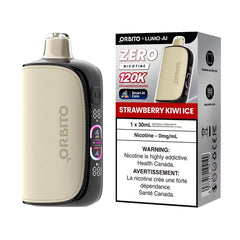 Orbito Lumo Ai Nicotine Free Disposable Vape - Strawberry Kiwi Ice, 120k Puffs