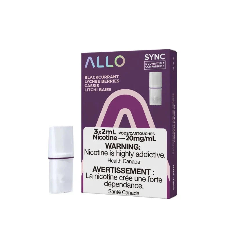 ALLO SYNC BLACKCURRANT LYCHEE BERRIES POD (3PK) (S-COMPATIBLE) MISTER VAPOR