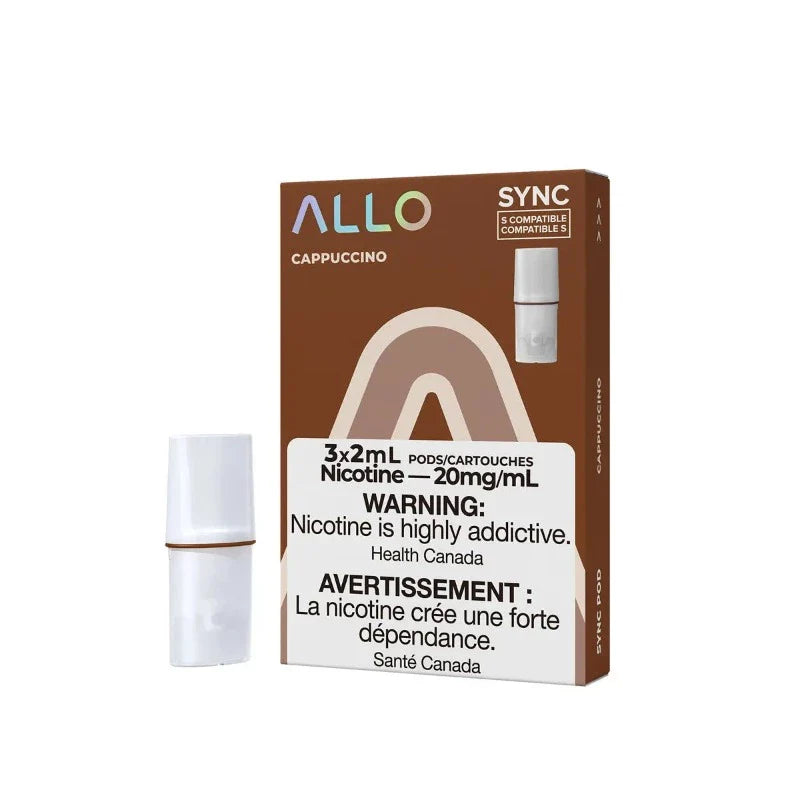 ALLO SYNC CAPPUCCINO POD (3PK) (S-COMPATIBLE) MISTER VAPOR