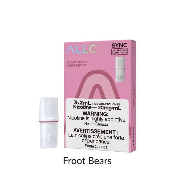 ALLO SYNC FROOT BEARS POD (3PK) (STLTH COMPATIBLE) MISTER VAPOR TORONTO BURLIINGTON