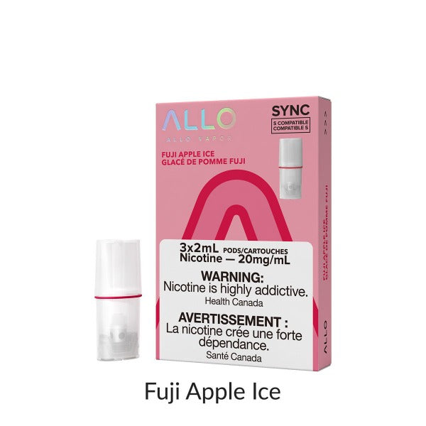 ALLO SYNC FUJI APPLE ICE POD (3PK) (STLTH COMPATIBLE) MISTER VAPOR TORONTO BURLINGTON