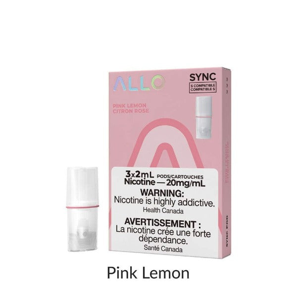 ALLO SYNC PINK LEMON POD (3PK) (STLTH COMPATIBLE) MISTER VAPOR TORONTO BURLINGTON