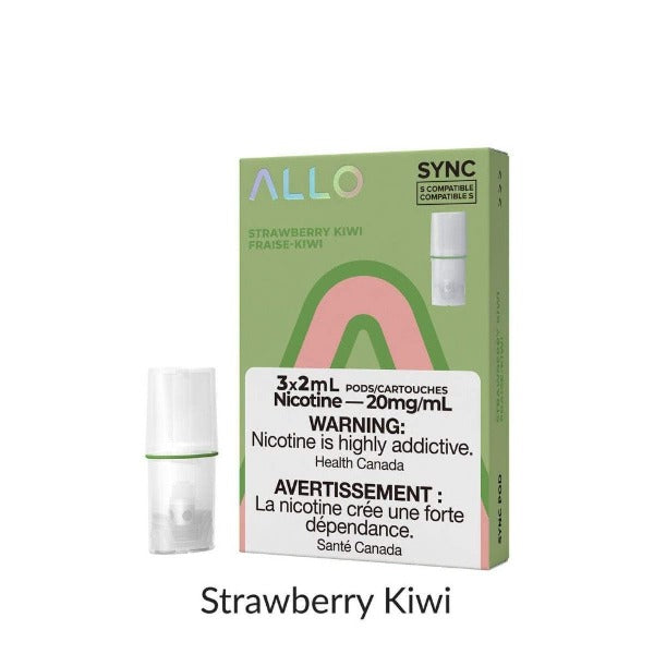 ALLO SYNC STRAWBERRY KIWI POD (3PK) (STLTH COMPATIBLE) MISTER VAPOR TORONTO BURLINGTON