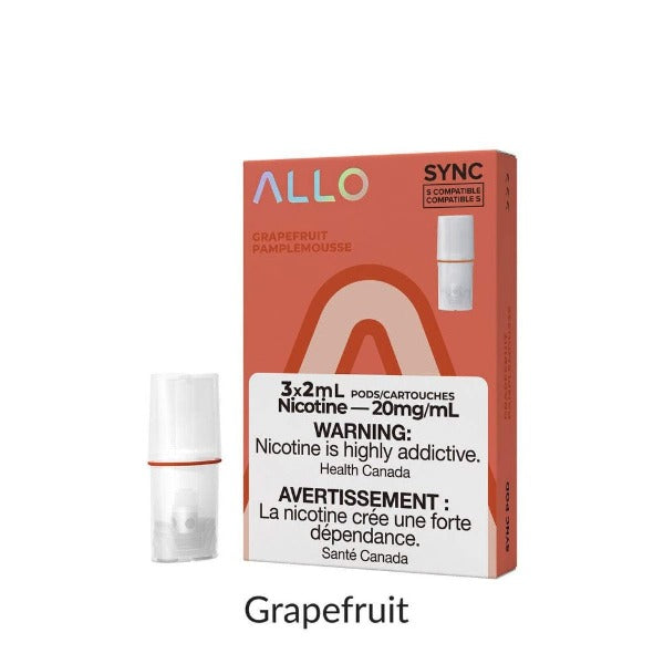 ALLO SYNC GRAPEFRUIT POD (3PK) (STLTH COMPATIBLE) MISTER VAPOR TORONTO BURLINGTON