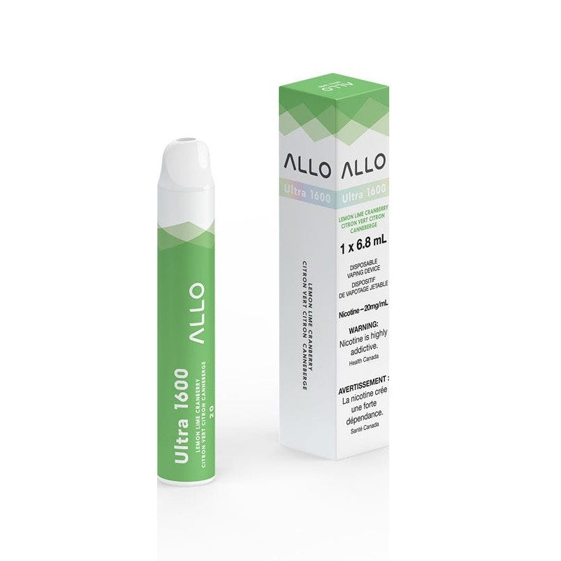 ALLO ULTRA 1600 LEMON LIME CRANBERRY MISTER VAPOR