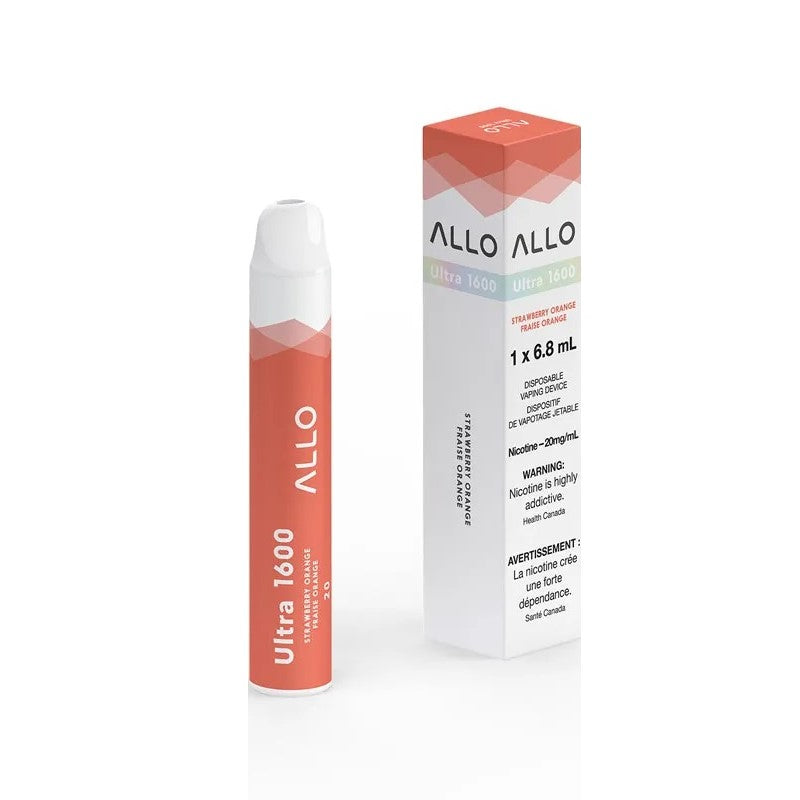 ALLO ULTRA 1600 STRAWBERRY ORANGE MISTER VAPOR