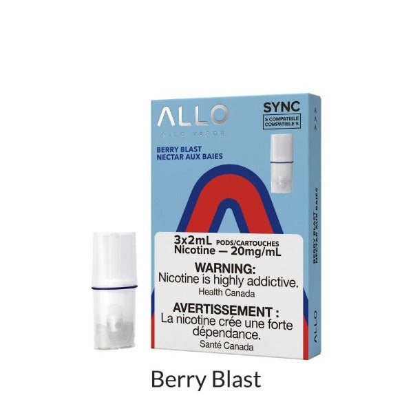 ALLO SYNC BERRY BLAST POD (3PK) MISTER VAPOR TORONTO BURLINGTON