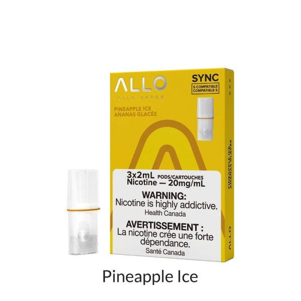 ALLO SYNC PINEAPPLE ICE (3PK) (STLTH COMPATIBLE) MISTER VAPOR TORONTO BURLINGTON