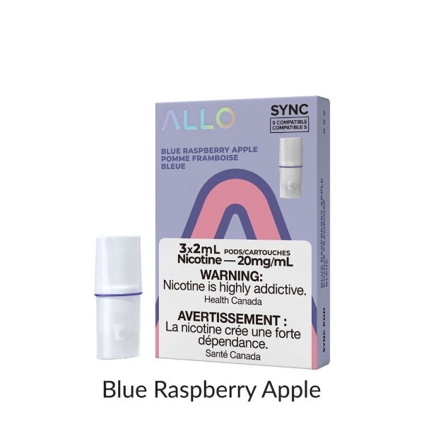 ALLO SYNC BLUE RASPBERRY APPLE POD (3PK) (STLTH COMPATIBLE) MISTER VAPOR TORONTO BURLINGTON