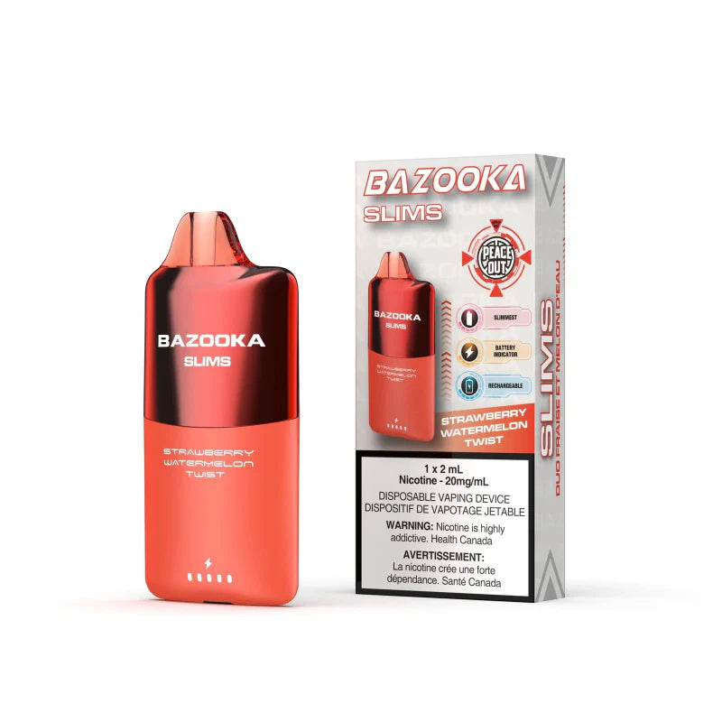 Bazooka Slims Disposable Vape - Strawberry Watermelon Twist