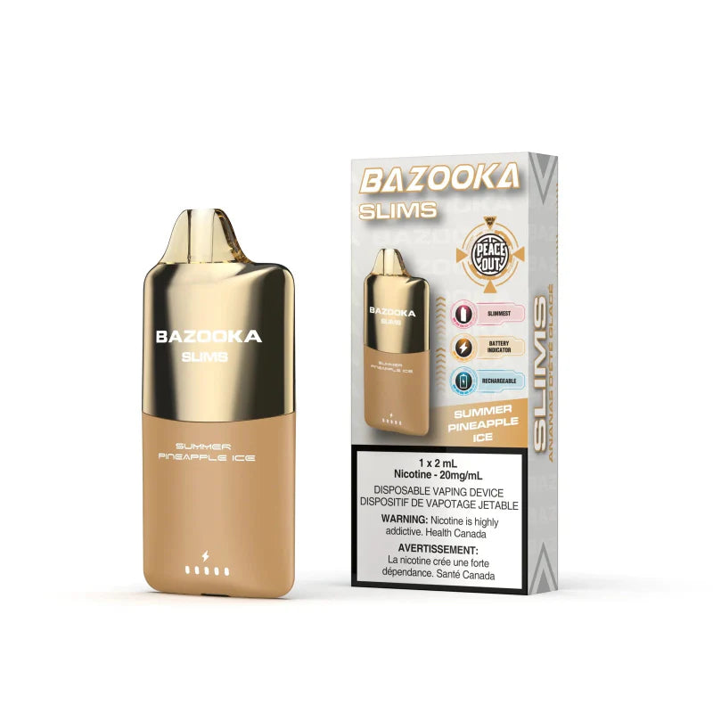 Bazooka Slims Disposable Vape - Summer Pineapple Ice