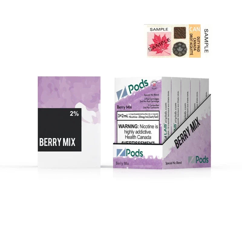 Buy Z PODS BERRY MIX SUPREME NIC at Mister vapor TORONTO , ETOBICOKE, YORK , BURLINGTON