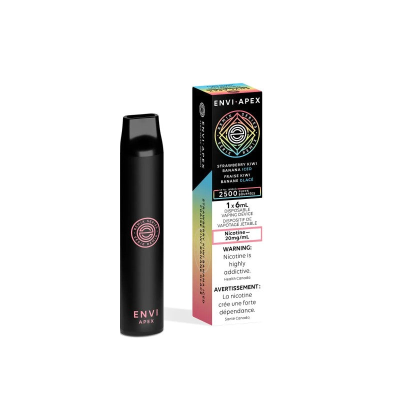 ENVI APEX STRAWBERRY KIWI BANANA ICED DISPOSABLE VAPE STICK MISTER VAPOR