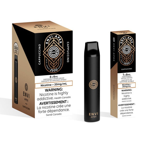 ENVI APEX CAPPUCCINO DISPOSABLE VAPE STICK MISTER VAPOR TORONTO BURLINGTON