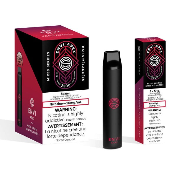 ENVI APEX MIXED BERRIES DISPOSABLE VAPE STICK MISTER VAPOR TORONTO BURLINGTON