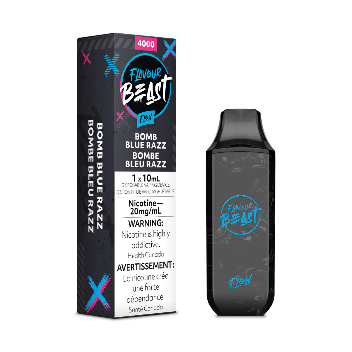 FLAVOUR BEAST BOMB BLUE RAZZ FLOW DISPOSABLE