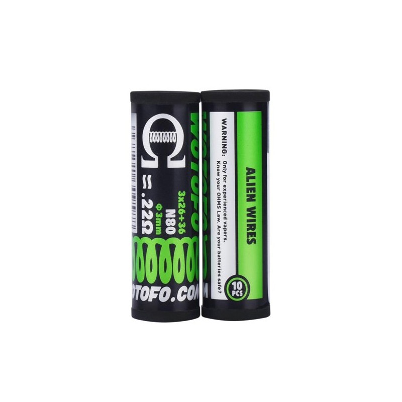 Wotofo Ni80 Alien Prebuilt Coil 10Pcs