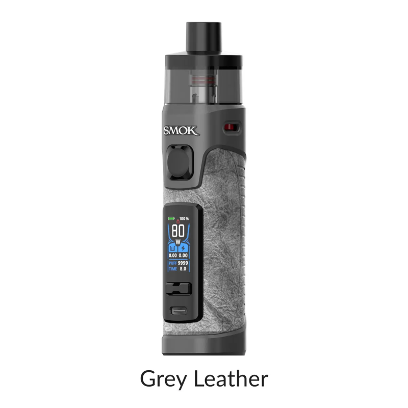 SMOK RPM5 PRO POD KIT GREY LEAHTER [CRC] MISTER VAPOR