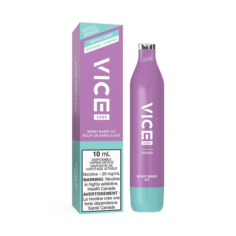 VICE 5500 BERRY BURST ICE DISPOSABLE MISTER VAPOR