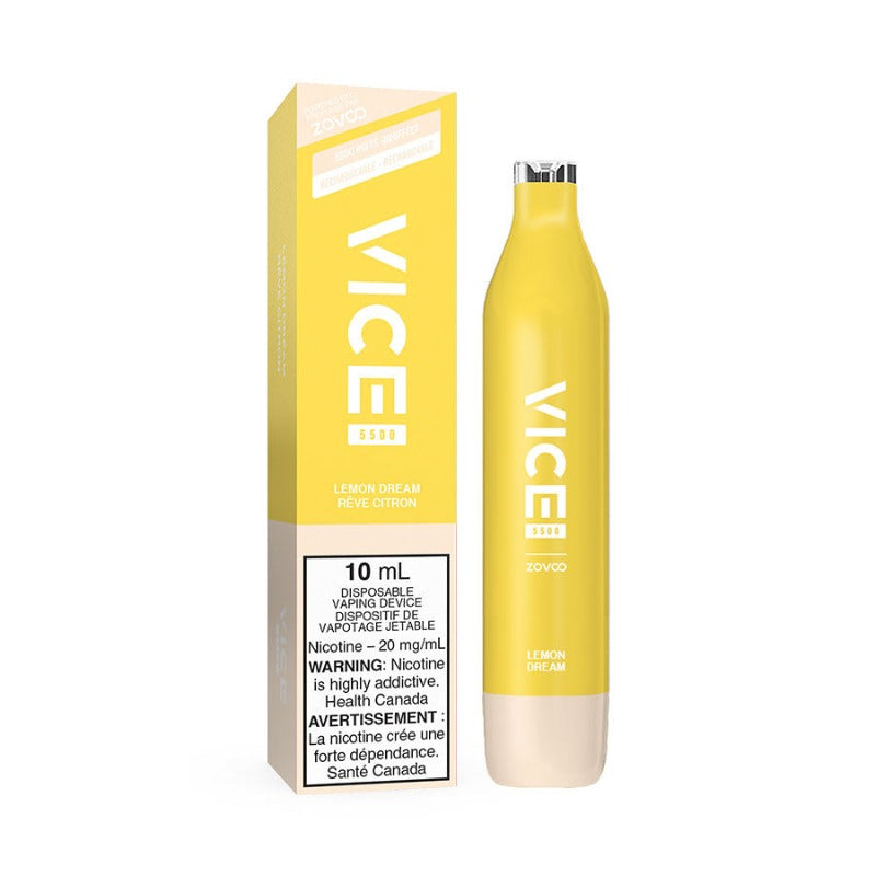 VICE 5500 LEMON DREAM DISPOSABLE MISTER VAPOR