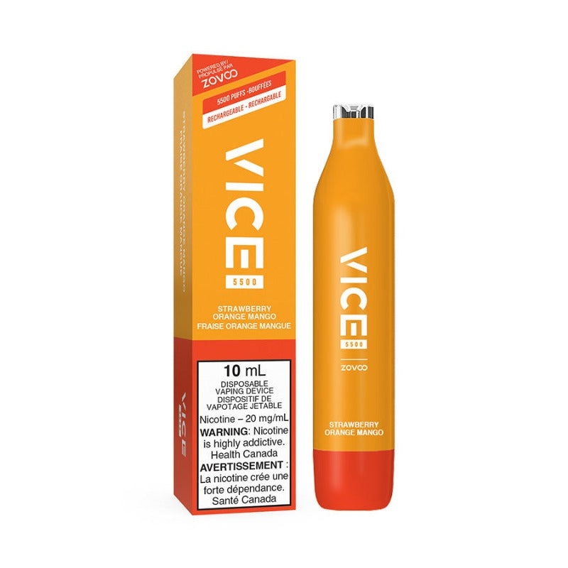 VICE 5500 STRAWBERRY ORANGE MANGO DISPOSABLE MISTER VAPOR