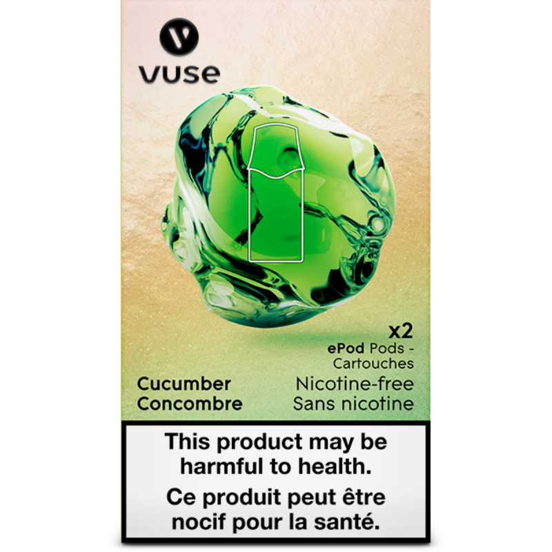 VUSE NICOTINE FREE CUCUMBER ePOD POD AT MISTER VAPOR ALBERTA CANADA