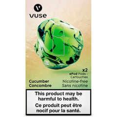 VUSE NICOTINE FREE CUCUMBER ePOD POD AT MISTER VAPOR ALBERTA CANADA